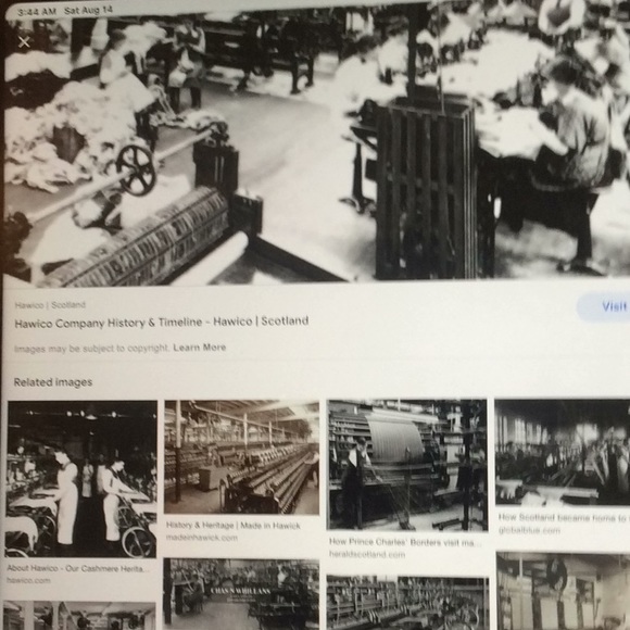 Antiq cashmere Scottish Fitted cape OOAK/Needs TLC Sweater 100% antique cashmere - Picture 9 of 13